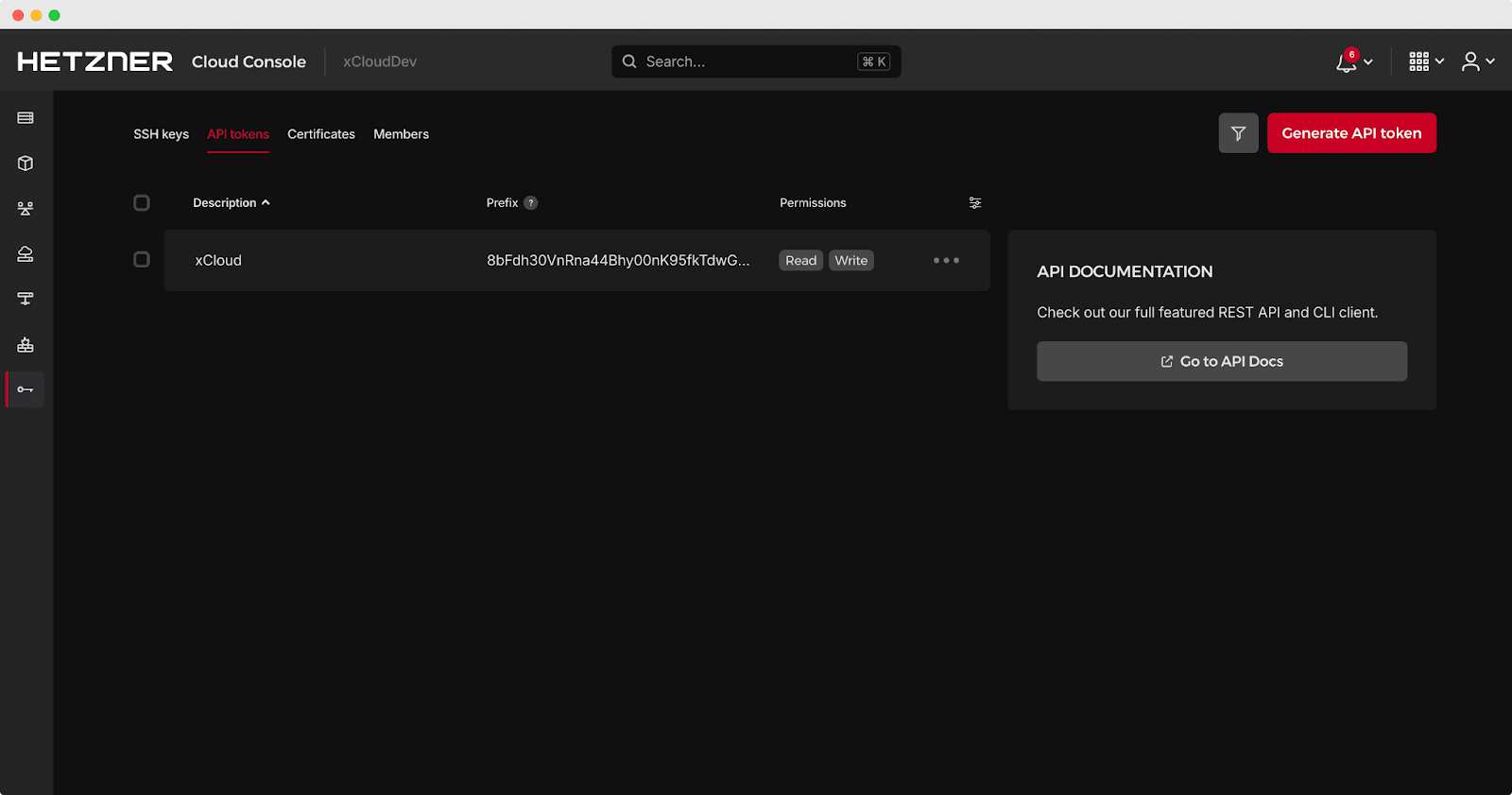 Hetzner Cloud Server