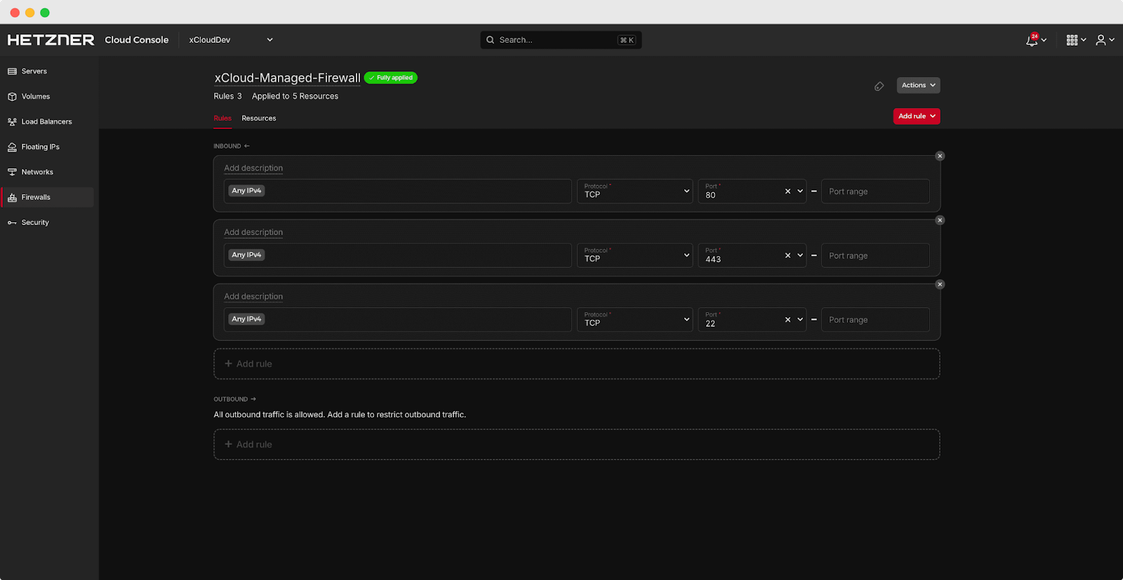 Hetzner Cloud Server