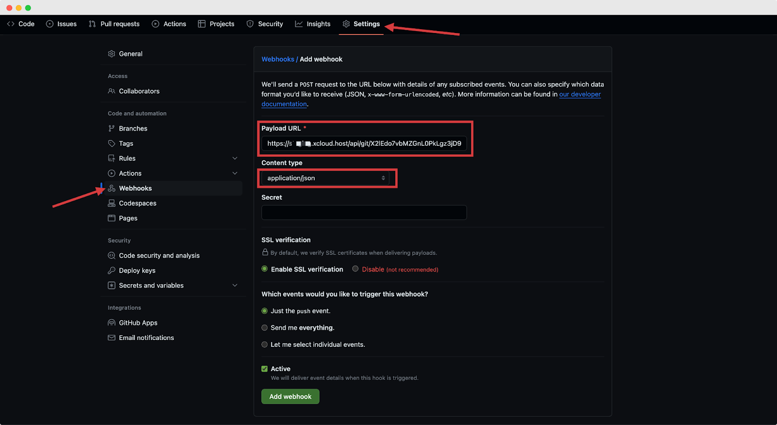 Settings To Manage Database